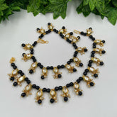 Traditional Gold Plated Handcrafted Brass Kundan Anklet Payals For Women payal
